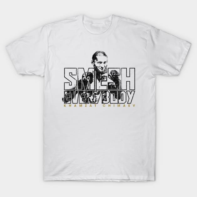 Smesh Everybody - Khamzat Chimaev (Variant) T-Shirt by huckblade